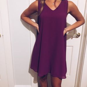 Fab’rik Purple Cape Dress